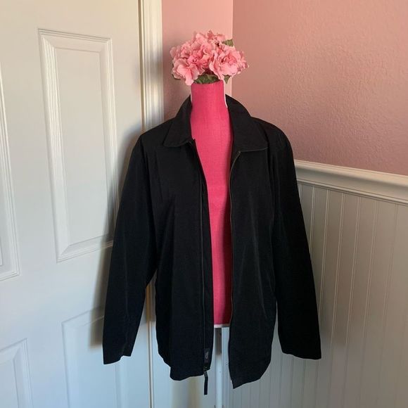Claiborne Other - Claiborne Outerwear Black Zippered Coat Men’s size M,